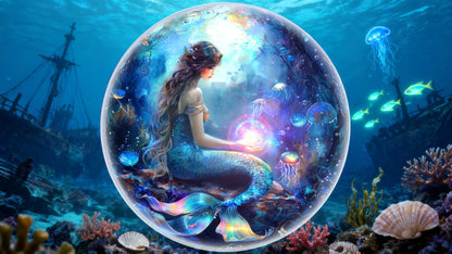 In Stock! 2026 Liberia Whispers of the Deep Mermaid 1 oz .999 silver Coin