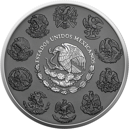 In Stock! 2024 Mexico 1oz .999 Silver Libertad Silver Ring Edition Coin