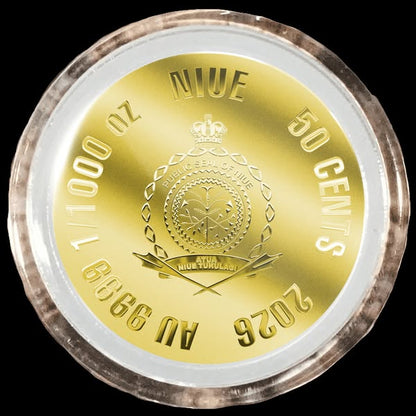 In Stock! 2026 Niue The Untouchable Don 1/1000 oz .9999 Gold Coin in Card
