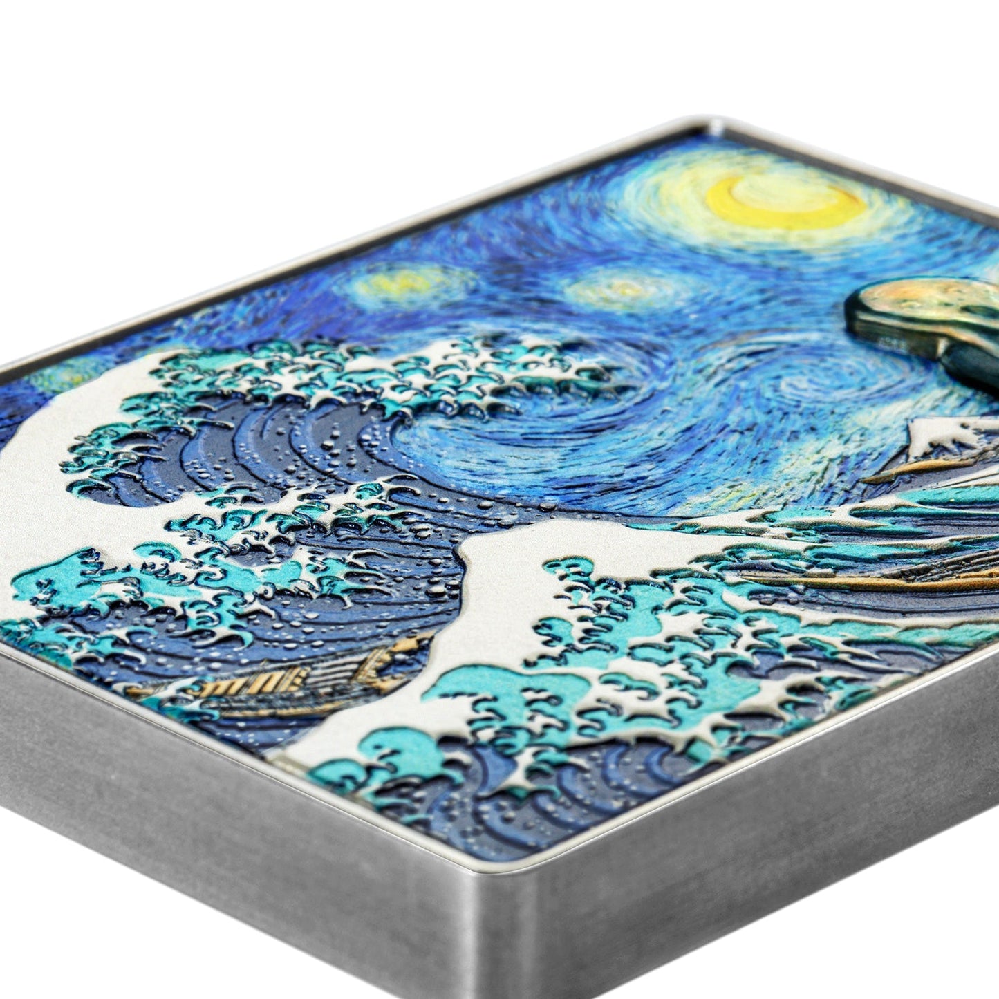Starry Night Van Gogh Fine Art Crossover 15oz Color Silver Copper Core Coin