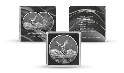 In Stock! 2024 Mexico 1oz .999 Silver Libertad Silver Ring Edition Coin