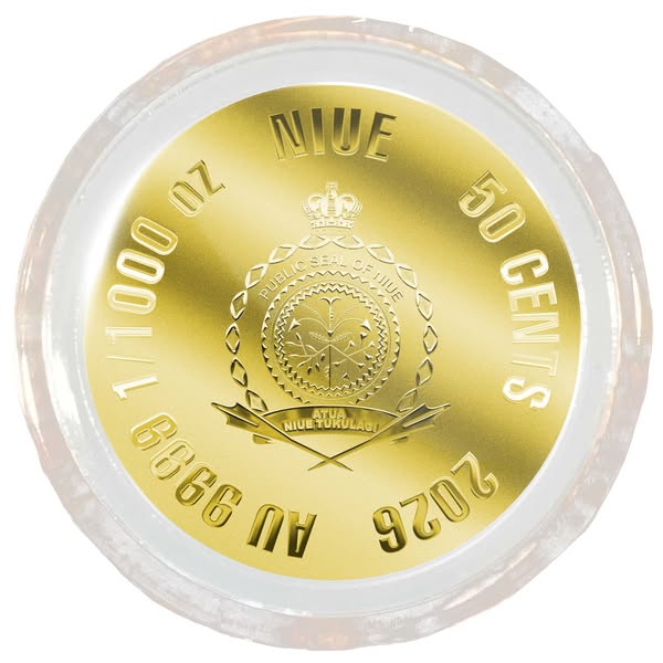 Daily deal! In Stock! 2026 Niue Libertad 1/1000 oz .9999 Gold Coin in Card