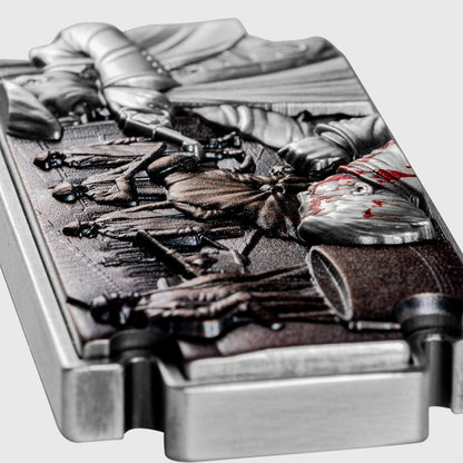 In Stock! RARE ERROR 2023 Chad Peaky Blinders Razor Blade 1 oz .999 Silver Coin w/Copper Core