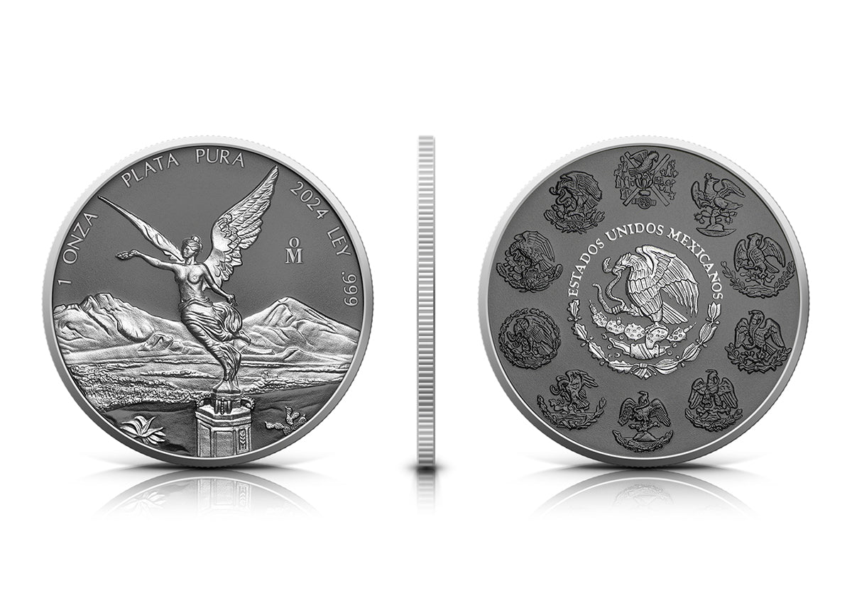 In Stock! 2024 Mexico 1oz .999 Silver Libertad Silver Ring Edition Coin