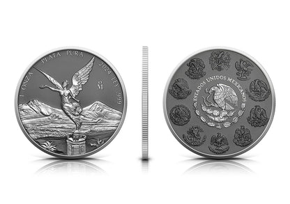 In Stock! 2024 Mexico 1oz .999 Silver Libertad Silver Ring Edition Coin