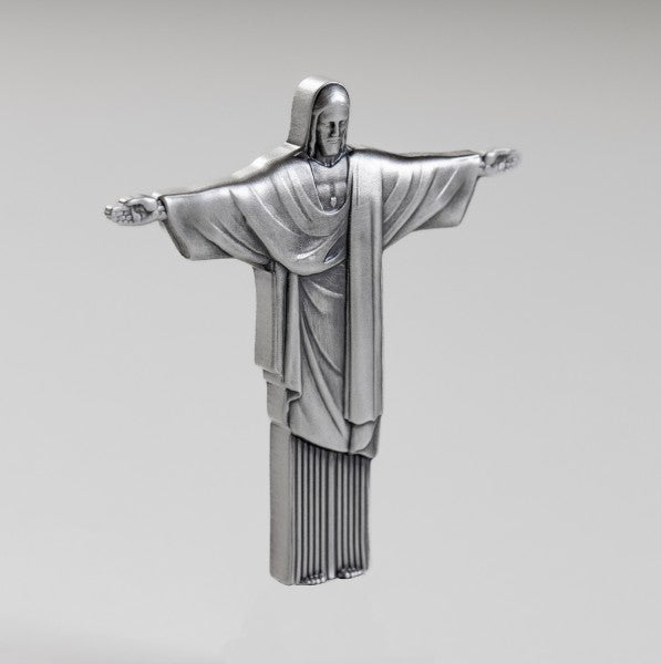 In Stock! 2025 Cameroon 1oz Christ the Redeemer in 3D .999 Silver Coin