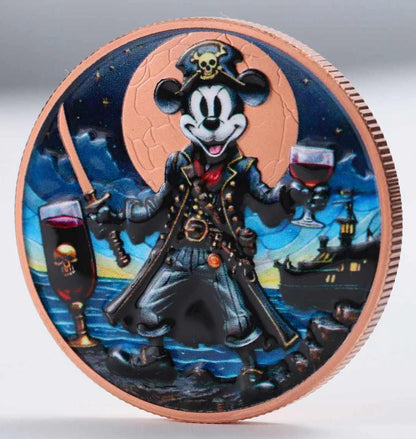 Pirate Willie Colorized 33.5g COPPER Round in Card (Order by 05/22)